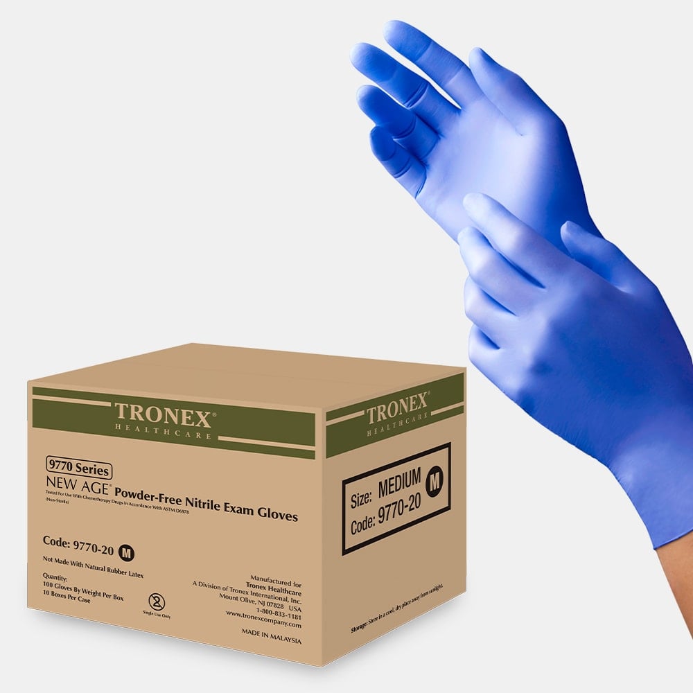 Tronex 9770 Accelerator-Free Nitrile Gloves – Hypoallergenic